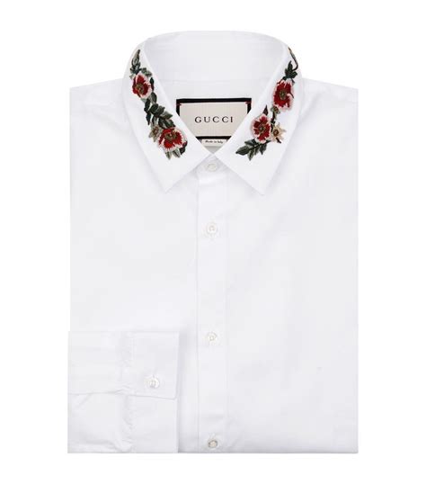 gucci white collar shirt|Gucci collar shirt men.